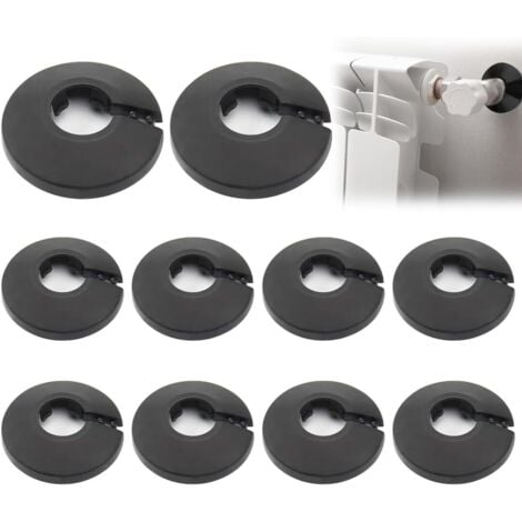 Sollbry 10 Stück einzelne Heizkörperrosetten, Heizkörperrosette, Heizkörperrohrabdeckung, Heizkörperrohrschellen, Wandlochabdeckung, Boden für Wasserheizungsrohr, 16 mm