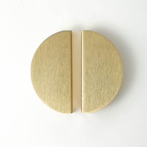 Sollbry 10 tiradores semicirculares para armarios (semicirculares), con forma de media luna y pomos semicirculares, ideales para armarios de cocina, dormitorios y puertas de muebles.