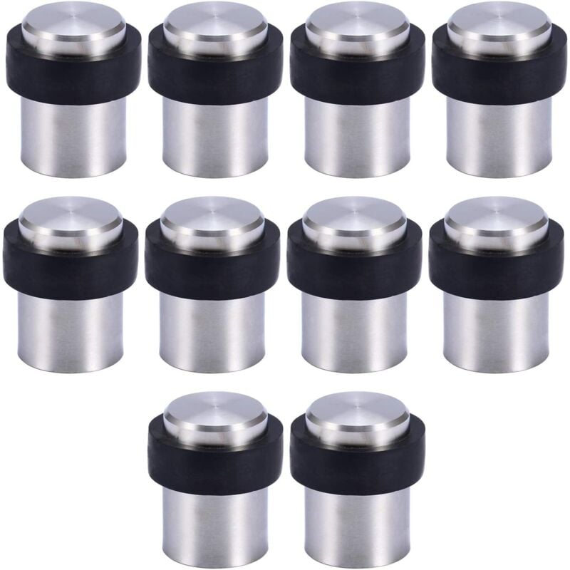10 x Butoir de Porte de Sol 4.6 cm en Acier Inox Arrêt de Porte Butoir Bloque Porte(3.24.6cm) - Sollbry