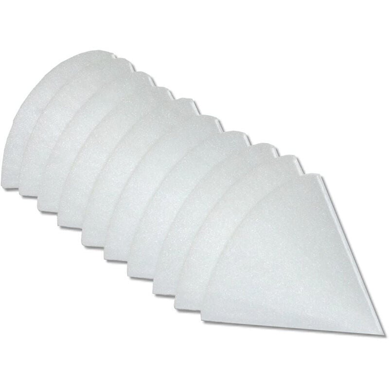 10x Filtres coniques pour ventilation, vmc par ex. compatible avec Helios, Maico, Pluggit, Zehnder - Filtre d'évacuation G4, dn 125, blanc - Sollbry
