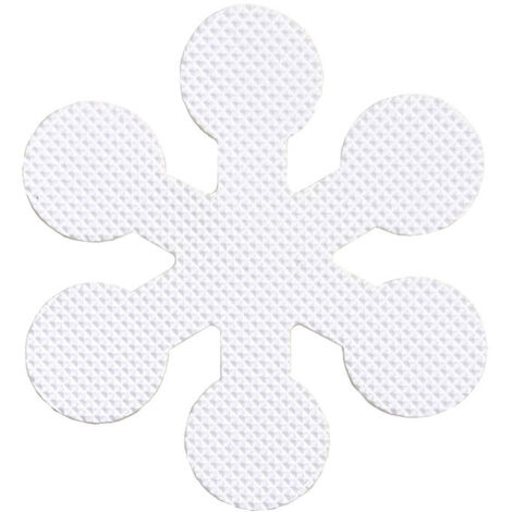 Sollbry 12 pegatinas antideslizantes para bañera y ducha, con forma de copo de nieve, que protegen eficazmente a bebés y embarazadas (8 cm)