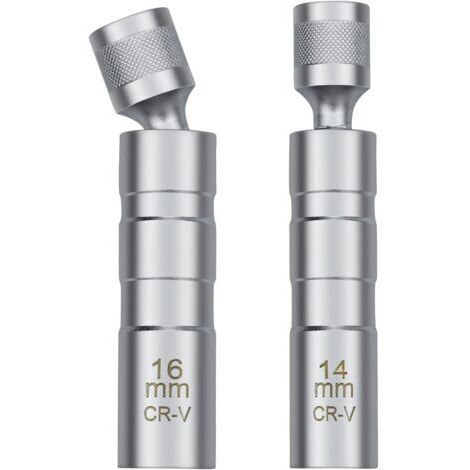 Sollbry 14/16mm Clé à Bougie, Outil Universel de Retrait de Douille de Bougie D'allumage Magnétique pour Retirer les Bougies D'allumage Automobiles