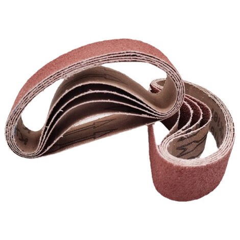 Sollbry 15 bandas de lijado de 25 x 762 mm, bandas de lijado mixtas (3 granos: 80/120/180/240/400) para lijadoras de banda