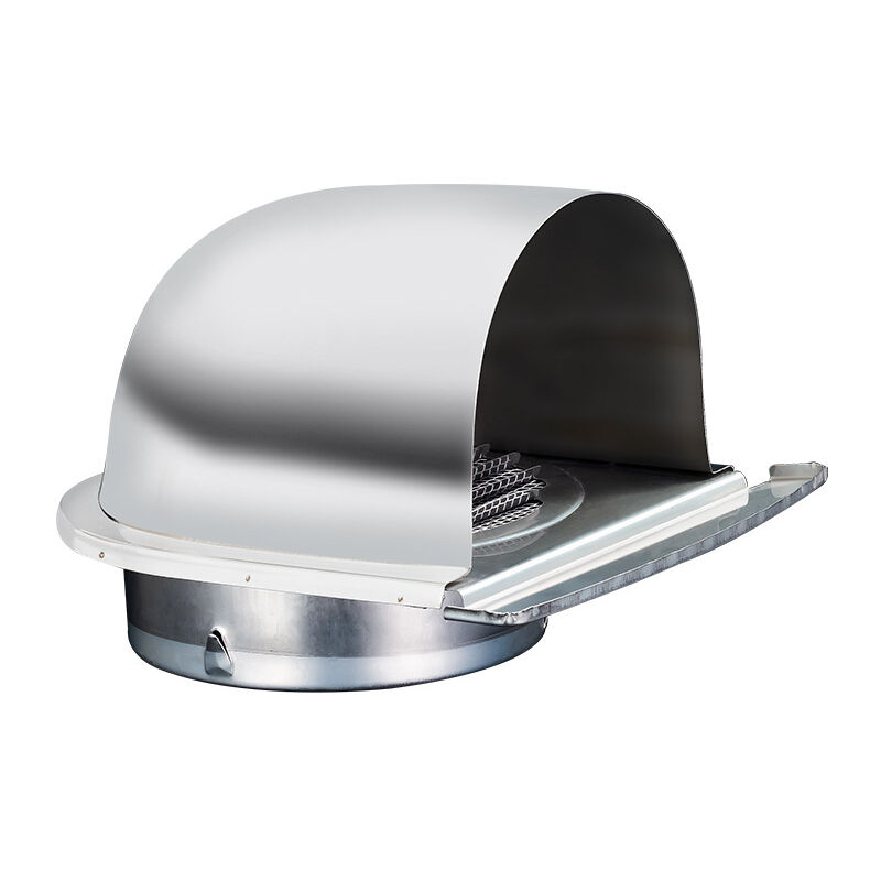 Sollbry - 150mm Grille Aeration de Ventilation Inox, Grille de Hotte Cheminée Ronde Extérieur, Grille D'aération u avec Filet Anti-insectes, Grille