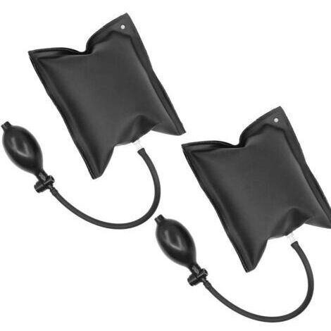 Sollbry 2 pcs Gonflable Pompe à Air Coussin TPU Outillage Auto Accessoire Coussins d'air de Soutiens pour Portes Fenêtres Meubles Réfrigérateur Noir