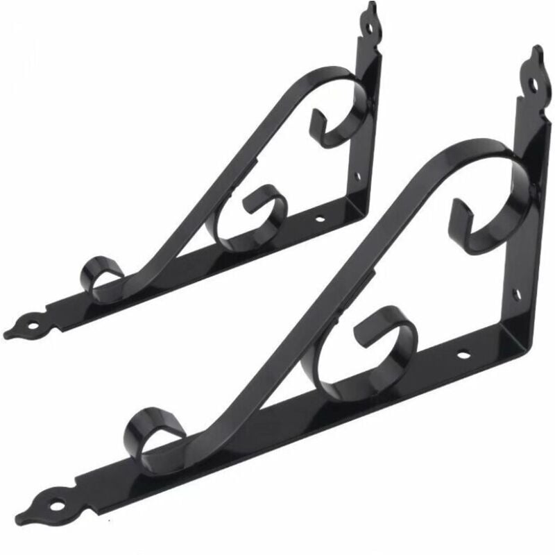 Sollbry - 2 Pièces Equerre Etagere Murale, Support Etagere Equerre Charge Lourde, Support Etagere Murale Équerre Étagère De 90 Équerre Murale en