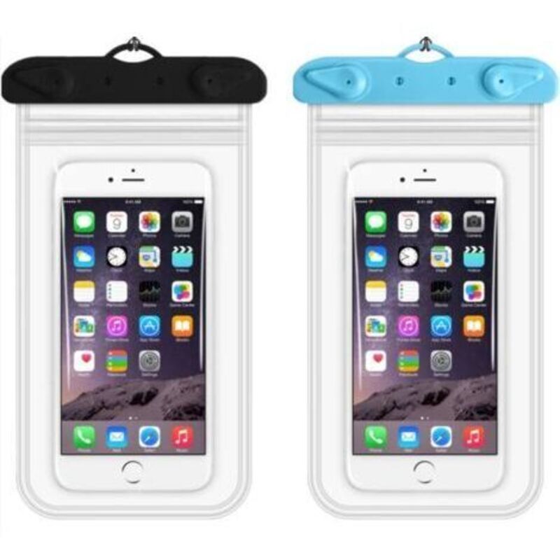2 Pièces IPX8 Pochette Etanche, Pochette Etanche Smartphone, Protege Telephone Eau, Coque pour Aller sous l'eau Convient Plongée, Natation - Sollbry