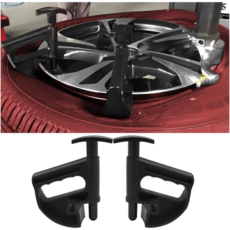 Sollbry - 2 Pièces Pince De Jante Universelle, Pince De Perle Pneu Automatique Voiture, Outils Automobiles Pneu Changeurs Roue, Outil pour Pneu à