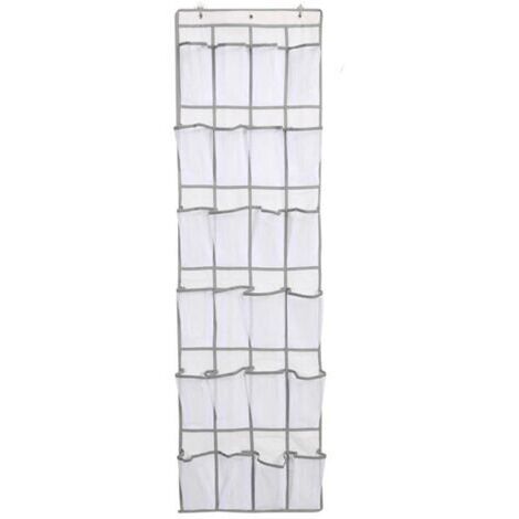 Sollbry 2 pièces Range Chaussures à Suspendre sur la Porte, Sac de Rangement Suspendu avec 24 Poches, Rangement de Chaussures Suspendu, Organiseur de Suspension Multifonction pour Chambre à Coucher