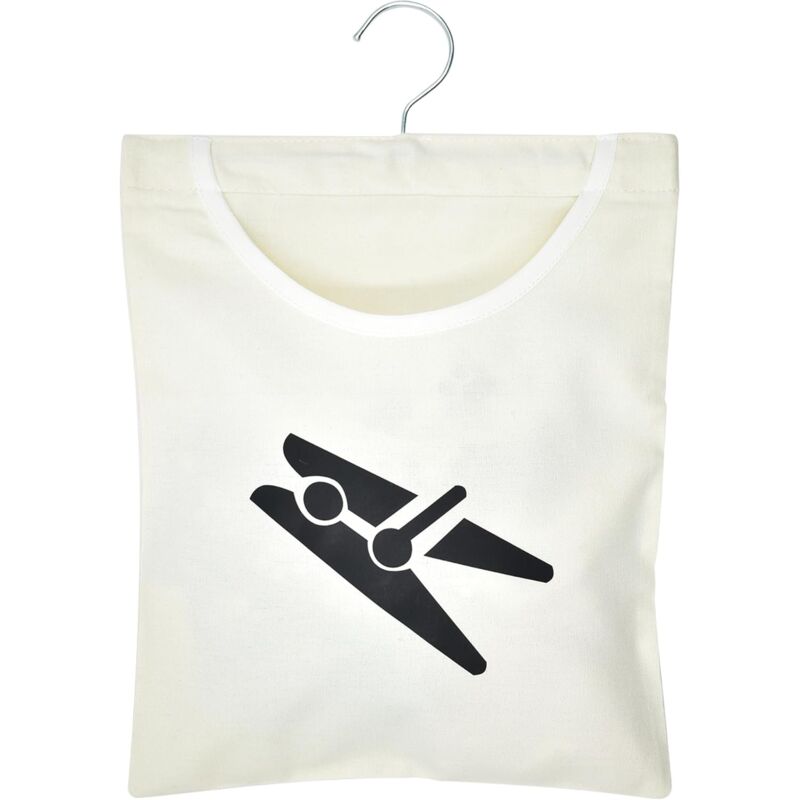 2 Pièces Sac à Pinces à Linge,Panier Pince à Linge a Suspendre,Panier epingle a Linge,Sac a Linge,avec Crochets, pour Pinces à Linge, Panier à Pinces