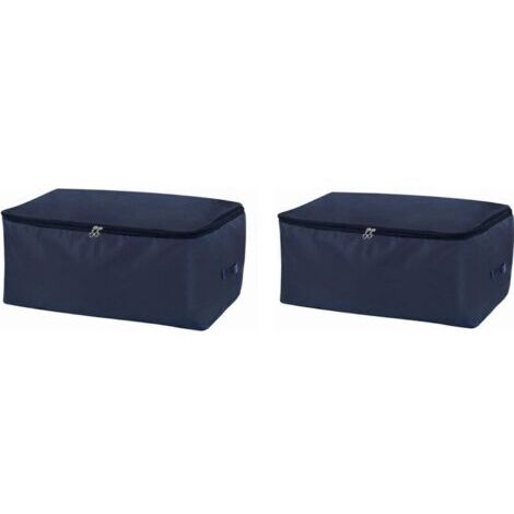 Sollbry 2 Pièces sac de rangement, Sac de rangement de vêtements saisonniers,sac pour couette, Literie,sac demenagement,doux et robuste, il est imperméable à l'eau, à l'humidité,à la poussière(605025c