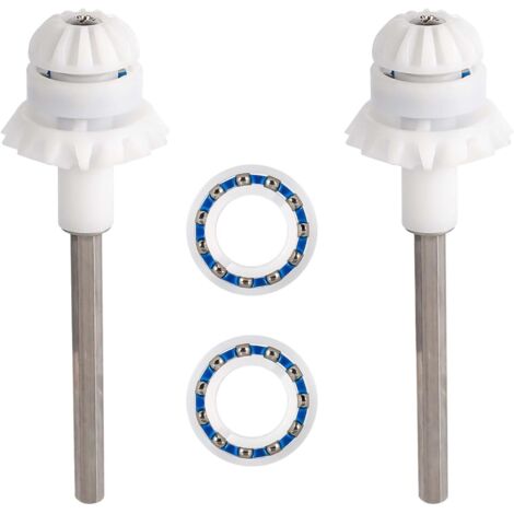 Sollbry 2 piezas de limpiafondos para MX8, MX8EL, MX6, MX6EL Elite, accesorios de ajuste del eje de transmisión, repuesto para limpiafondos Zodiac, con cojinete de rueda de motor.