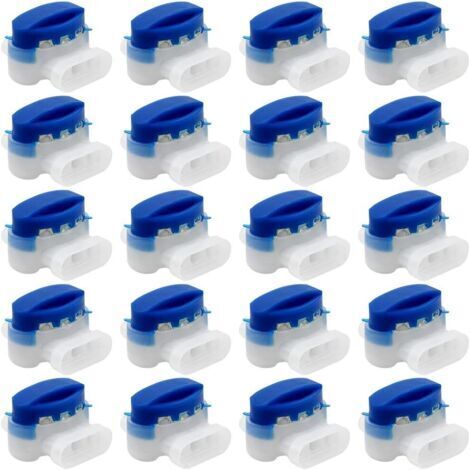 Sollbry 20 Pièces Connecteurs de Câble Connecteurs 314 Connecteurs de Câble Remplis de Gel Résines Terminal Blocks Connecteur Étanche Raccords de Câbles pour Jardin Extérieur Robot Voiture Mower