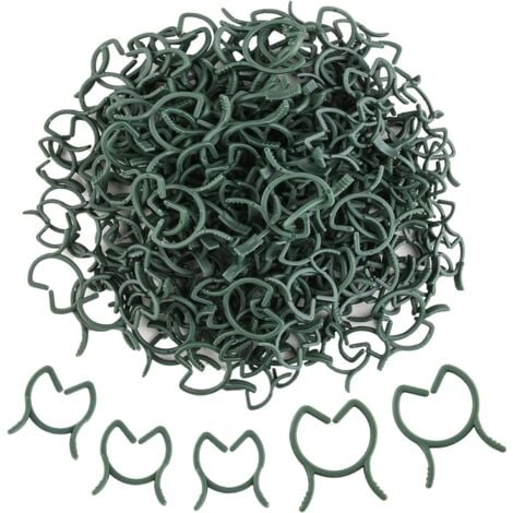 Sollbry 200 Pièces Clips de Support pour Plantes,Attache en Plastique Clips Plante,Clips de Fixation Plantes Grimpantes,Clips de Jardin,pour Fruit,Légume，Tomates-M＋L