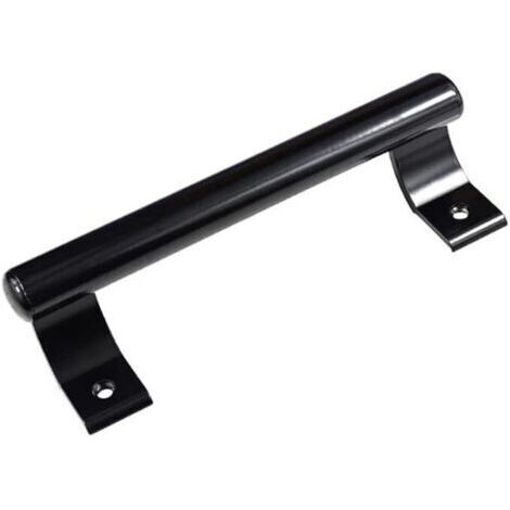 Sollbry 200mm alliage d'aluminium poignée de porte coulissante balcon poignée de porte en verre armoire de salle de bain poignée de porte entrepôt poignée de porte poignée en métal moderne (noir)