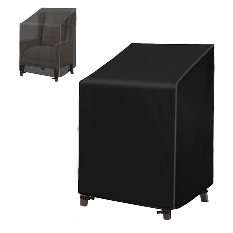 Sollbry 210D Oxford Housse de Protection pour chaises Imperméable (6575120/85CM), Housse de Fauteuil/de Salon de Jardin Exterieur Empilables