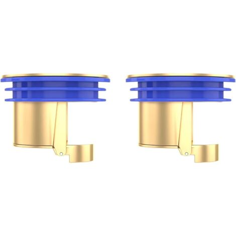 Sollbry 2er-Pack Dusch-Bodenablaufstopfen, Rückflussstopper, Rückflussstopper, Geruchsstopper für den Abfluss in der Küche und im Badezimmer (Kupfer)