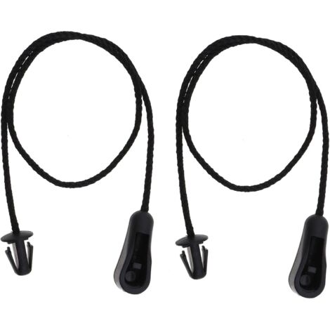 Sollbry 2pcs Étagère à Colis Chaîne Arrière Coffre Sac de Rangement Plateau Sangles Chaîne Plastique 4M51A46538AB Compatible avec Focus MK2 2004-2012, Noir