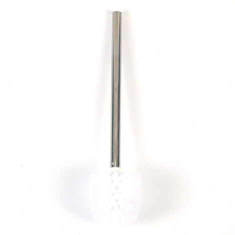 Sollbry 3 cepillos de inodoro de plástico, cepillo de limpieza para inodoro, cepillo de repuesto para inodoro, cepillos de limpieza para baño con mango de acero inoxidable (blanco)