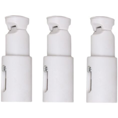 Sollbry 3 Pièces Fixations pour Radiateur Sèche Serviette, Support de Fixation pour Radiateur, Convient aux Radiateurs de Salle de Bains Droits ou Courbés