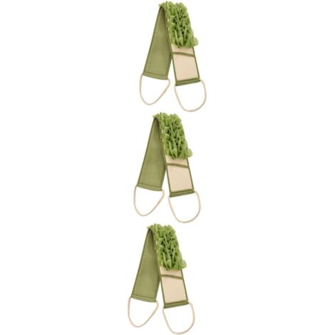Sollbry 3 piezas de bolas de baño de barro, toallitas para bañera, paño exfoliante para la espalda, toalla de baño corporal