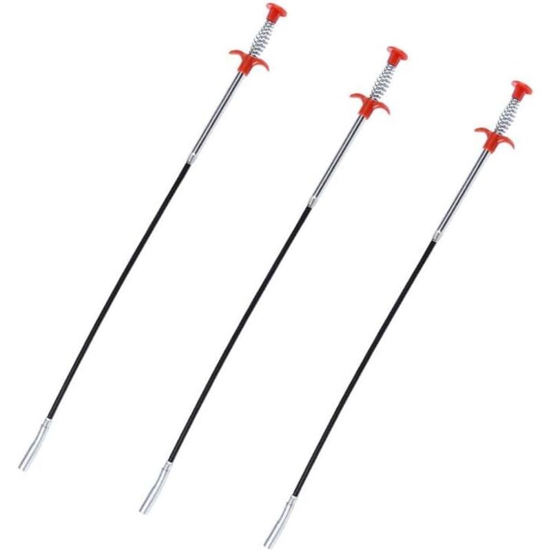 3 pinzas de agarre flexibles de 60 cm con gancho de agarre y cuatro garras curvas, ampliamente utilizadas para fregaderos. - Sollbry