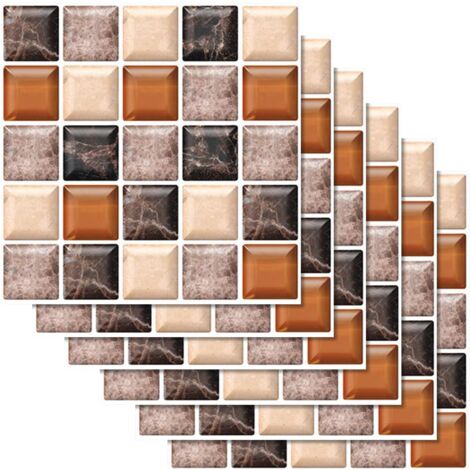 10 Adesivi Piastrelle Effetto Marmo Argento - Pellicola Autoadesiva 20x20 Cm Per Cucina/Bagno | Facile Applicazione - Foto 2