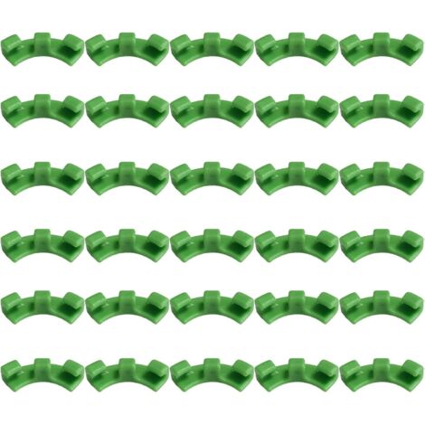 Sollbry 30 Pièces Cintreuse de Plantes à 90 Degrés, Entraîneur de Cintrage de Plantes, Clips de Cintrage de Plantes, Adaptés pour Plier les Tiges des Plantes et Changer le Sens de Croissance(Vert)