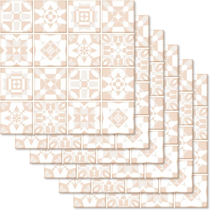 Sollbry - 30 Pièces Stickers Carrelage Auto-adhésif Imperméable Marbre Carrelage Autocollant Sticker Décoration Mural pour Cuisine Salle de