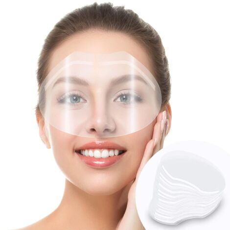 Sollbry 30 protectores oculares transparentes para cejas, ideales para extensiones de pestañas, cirugía ocular, cirugía de párpados y cuidado posterior de pestañas. Ideales para salones de belleza y e