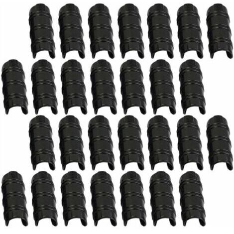 Sollbry 30pcs 32mm Serre Clips,Pinces à Tuyau pour la Fixation des Housses au Jardin Serres,des Films,des Plantes