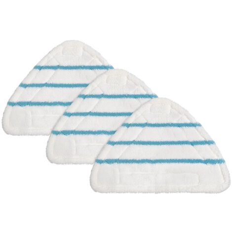 Sollbry 3pcs,Housses en Microfibre Balai Vapeur Accessoire Chiffons universel,Triangle lavable