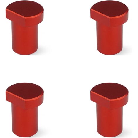 Sollbry 4 abrazaderas de banco de aleación de aluminio, topes de banco de acero inoxidable, aptas para bancos de trabajo fijos (rojo)