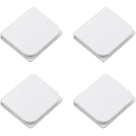 Sollbry 4 clips autoadhesivos para cortina de ducha, protectores de cortina a prueba de salpicaduras y viento, para sujetar la cortina.