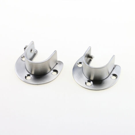 32 Pcs Plastic Closet Pole Socket White Closet Rod Holders Closet Rod