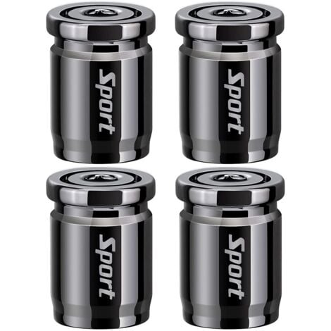 Lot De 2 En Métal Pneu Tubeless Valve + Bouchon Anti-poussière Pour Moto Voiture Vélo Quad