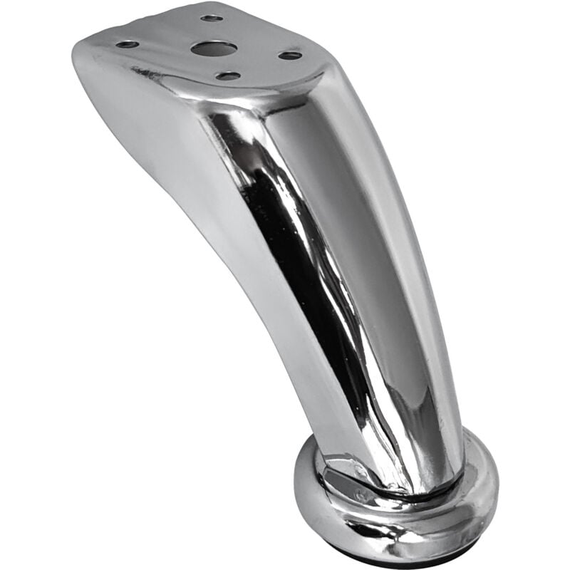 Sollbry - 4 Pièces Pieds de Meubles, pieds de canapé épais, pieds chromés, pieds de canapé-lit, adaptés aux canapés, chaises, tabourets, armoires