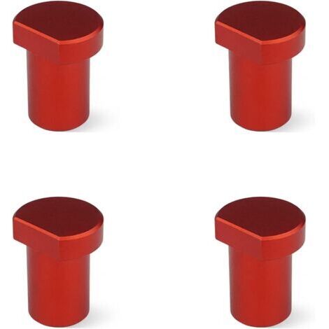Sollbry 4 Pièces Pince Banc en Alliage D'aluminium, Bench Dogs Acier Inoxydable, Arrêts Banc en pour Table, Convient Aux établis Fixes(Rouge)