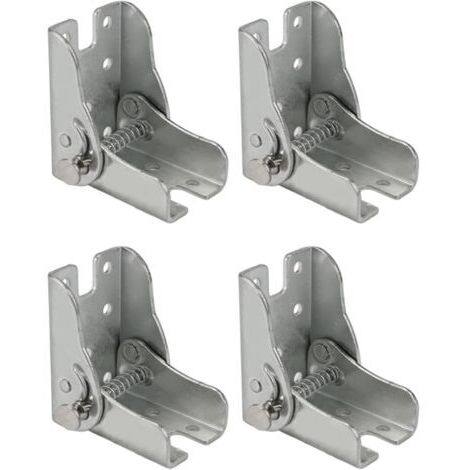 Sollbry 4 Pièces Supports Pieds Table Rabattable Charnière, Charnières Autobloquantes, Charnières de Pied de Table Pliantes, les Pieds de Table et les Pieds de Lit