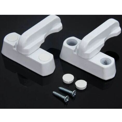 Sollbry 4 Serrure de Fenêtre-Alliage de Zinc-4PCS Blanc Verrou de Porte-Sécurité Domestique Pour Divers Porte Fenêtre- Sécurité de Maison