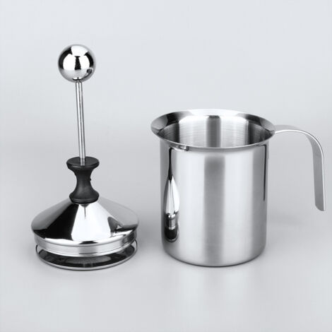 Sollbry 400ml Appareil à Mousse/Mousseur de lait Cappuccino Café Mousse double pompe