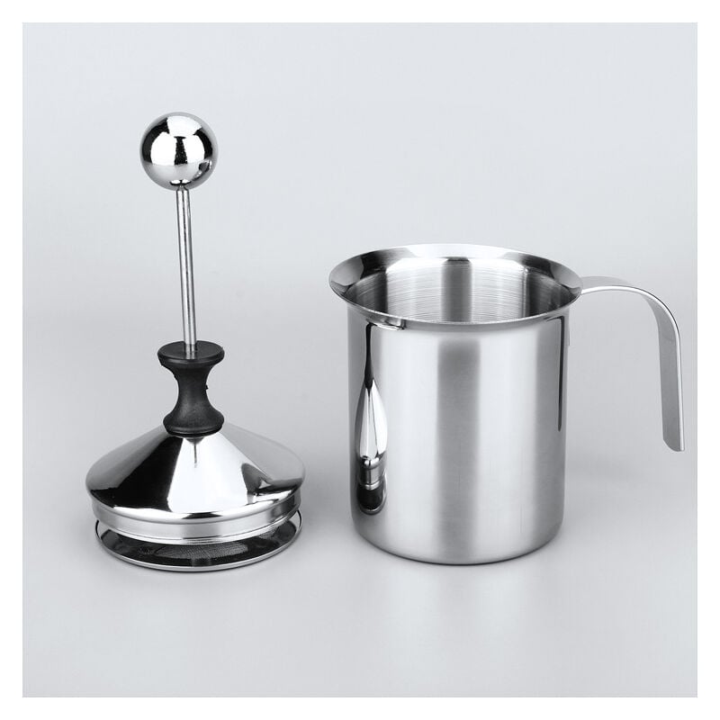 Sollbry 400ml Appareil à Mousse/Mousseur de lait Cappuccino Café Mousse double pompe