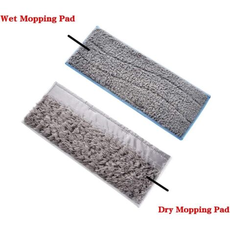 Sollbry 4er-Pack waschbare und wiederverwendbare Reinigungspads für iRobot Braava Jet m6 (6110) (6012) (6112) (6113) Ultimate Robot Mop (2 Nasspads und 2 Trockenpads)