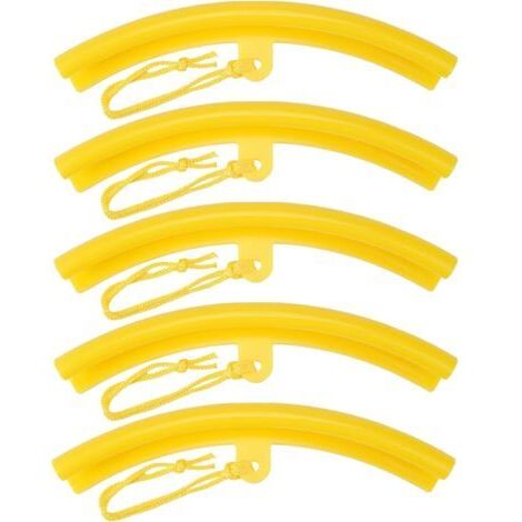 Sollbry 5 Pièces Outil de Protection Jante de Roue économiseurs Protecteurs de Jante, Voiture Pneu Garde Jante, Protecteur de Roue Changement avec Trous et Cordes pour Jantes de Voiture Moto