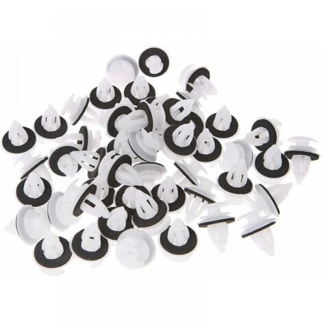 Sollbry 50 clips para paneles de puertas de coche con anillo de sellado