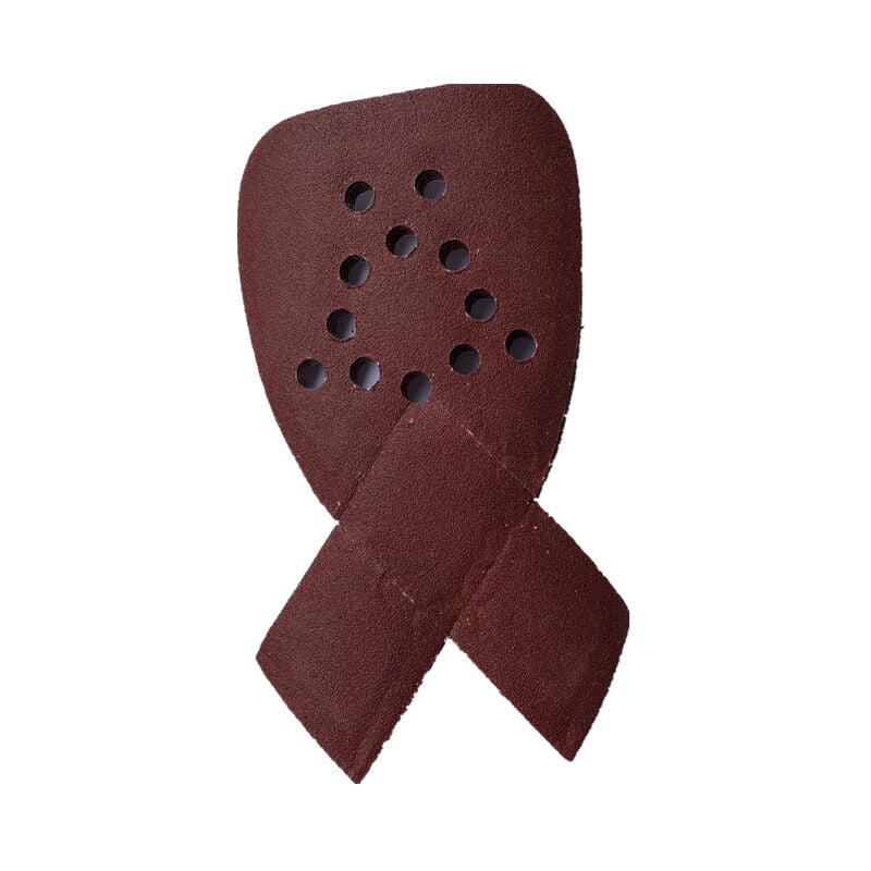 Sollbry 50 pièces de papier de verre à 12 trous pour détails de souris, papier de verre à grain 40 avec 2 papiers de verre supplémentaires à crochet