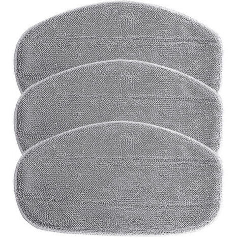 Sollbry 5X Housses de rechange compatible avec Leifheit CleanTenso nettoyeur à vapeur, balai vapeur - microfibre, gris