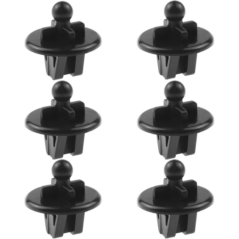 Sollbry - 6 clips de repuesto para repisa trasera de coche 1028271, compatibles con Ford Fiesta 2001-2008, Fusion 2001-2011. Clips de plástico para
