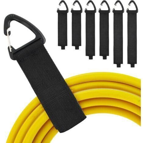 Sollbry 6 Pièces Organisateur de Câbles pour Rangement, Sangle Velcro, Attache Cable Velcro, Rangement Cable, Convient pour Organiser Les Câbles, Les Fils et Les Cordes, 3 Tailles Différentes