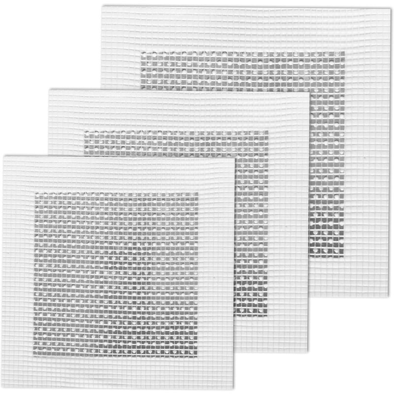 Sollbry - 6 Pièces Patch de Réparation de Mur en Aluminium Patchs Auto-Adhésive,Patch de Réparation de Mur, 4/6/8 Pouces Maille de Fibre sur Plaque
